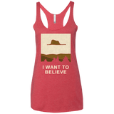 T-Shirts Vintage Red / X-Small Le Petit Believer Women's Triblend Racerback Tank