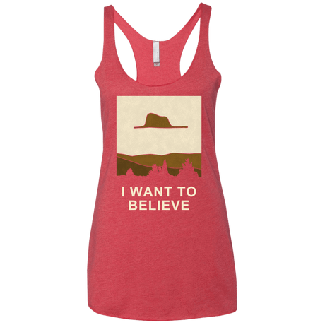 T-Shirts Vintage Red / X-Small Le Petit Believer Women's Triblend Racerback Tank
