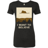 T-Shirts Vintage Black / Small Le Petit Believer Women's Triblend T-Shirt