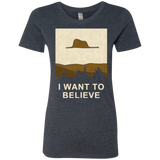 T-Shirts Vintage Navy / Small Le Petit Believer Women's Triblend T-Shirt