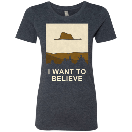 T-Shirts Vintage Navy / Small Le Petit Believer Women's Triblend T-Shirt