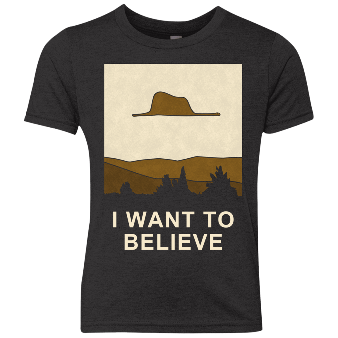 T-Shirts Vintage Black / YXS Le Petit Believer Youth Triblend T-Shirt