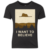 T-Shirts Vintage Black / YXS Le Petit Believer Youth Triblend T-Shirt