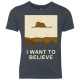 T-Shirts Vintage Navy / YXS Le Petit Believer Youth Triblend T-Shirt