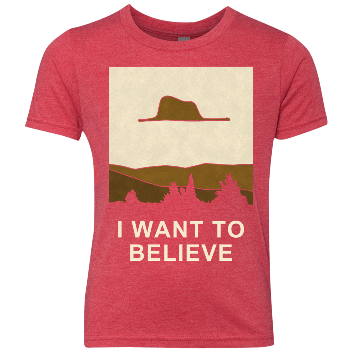 T-Shirts Vintage Red / YXS Le Petit Believer Youth Triblend T-Shirt