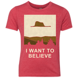 T-Shirts Vintage Red / YXS Le Petit Believer Youth Triblend T-Shirt
