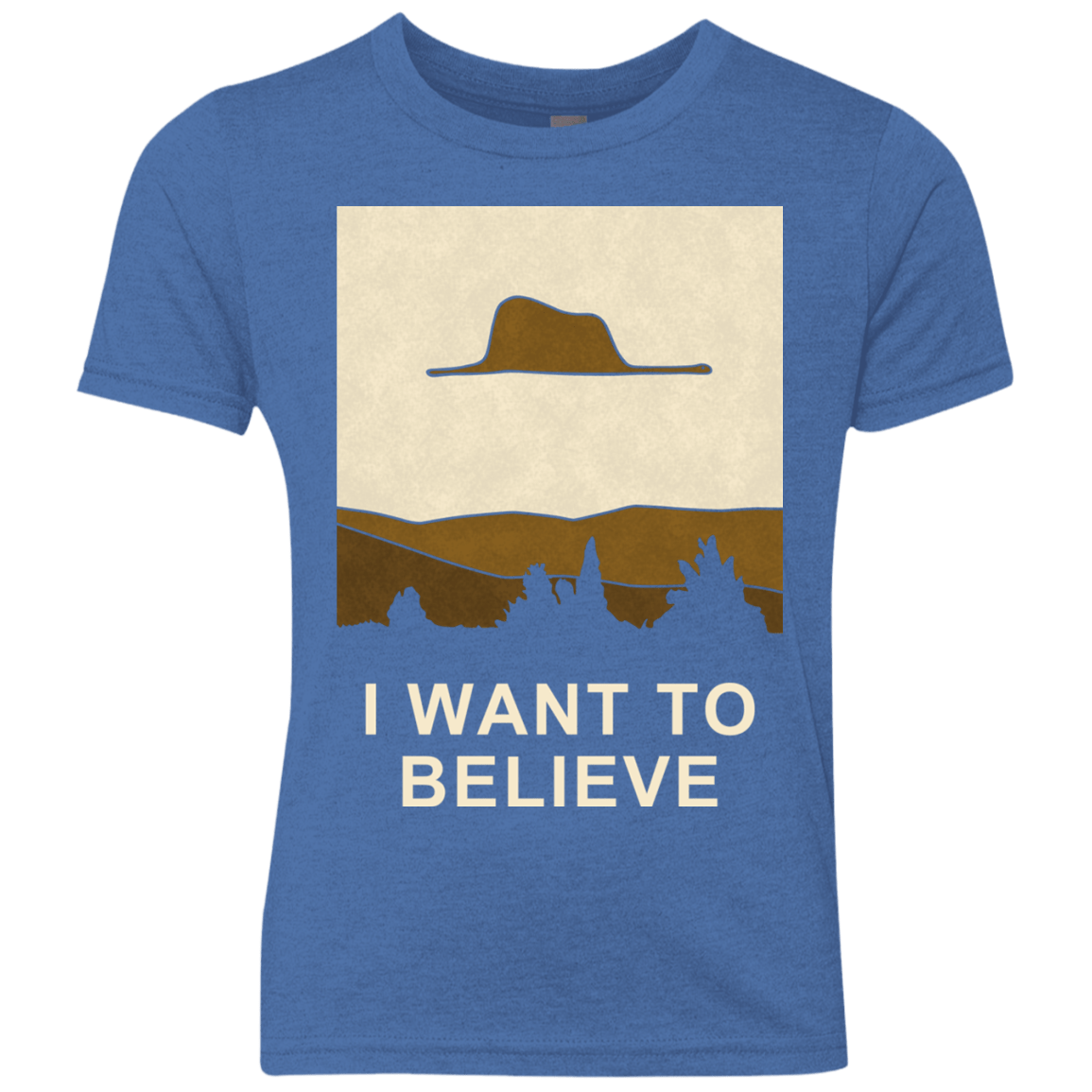 T-Shirts Vintage Royal / YXS Le Petit Believer Youth Triblend T-Shirt