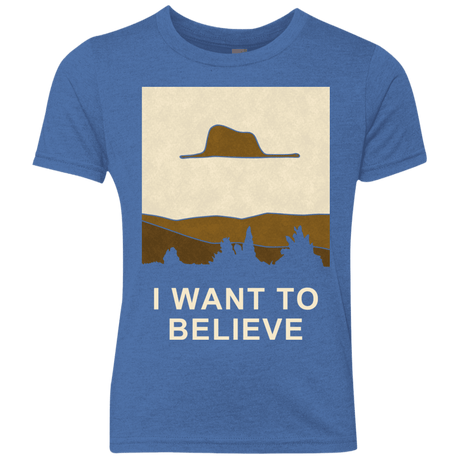 T-Shirts Vintage Royal / YXS Le Petit Believer Youth Triblend T-Shirt