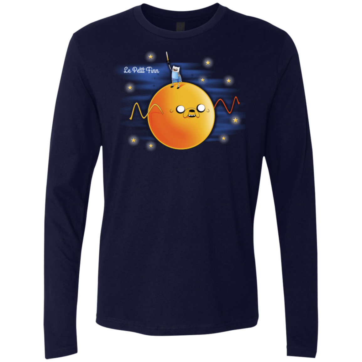 T-Shirts Midnight Navy / S Le Petit Finn Men's Premium Long Sleeve