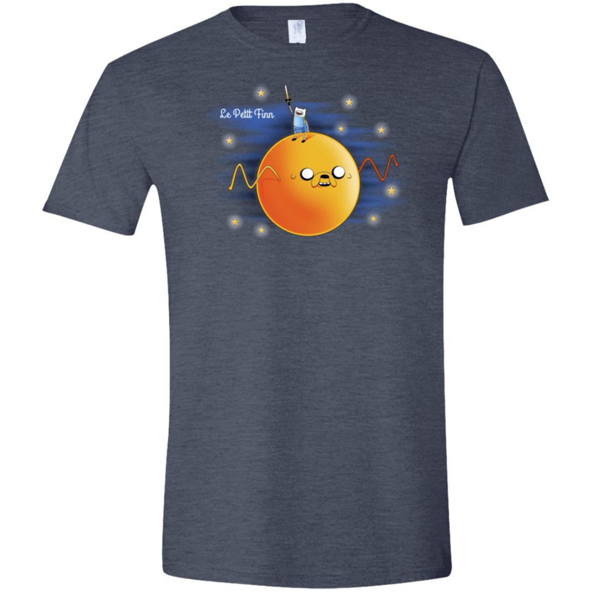 T-Shirts Heather Navy / S Le Petit Finn Men's Semi-Fitted Softstyle