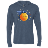 T-Shirts Indigo / X-Small Le Petit Finn Triblend Long Sleeve Hoodie Tee