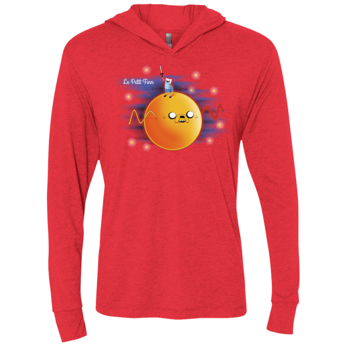 T-Shirts Vintage Red / X-Small Le Petit Finn Triblend Long Sleeve Hoodie Tee