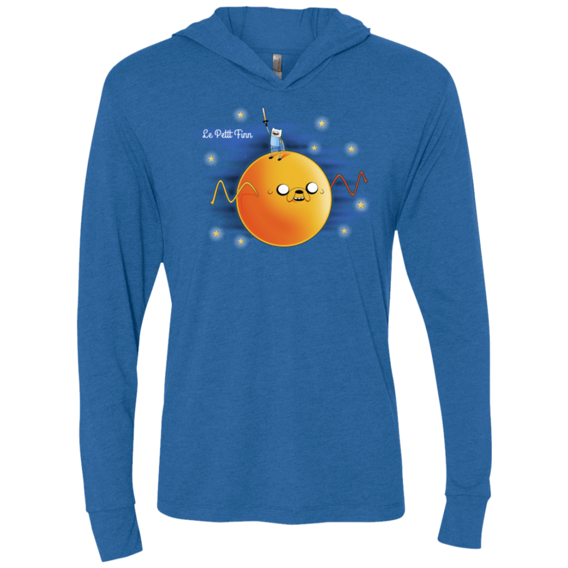 T-Shirts Vintage Royal / X-Small Le Petit Finn Triblend Long Sleeve Hoodie Tee