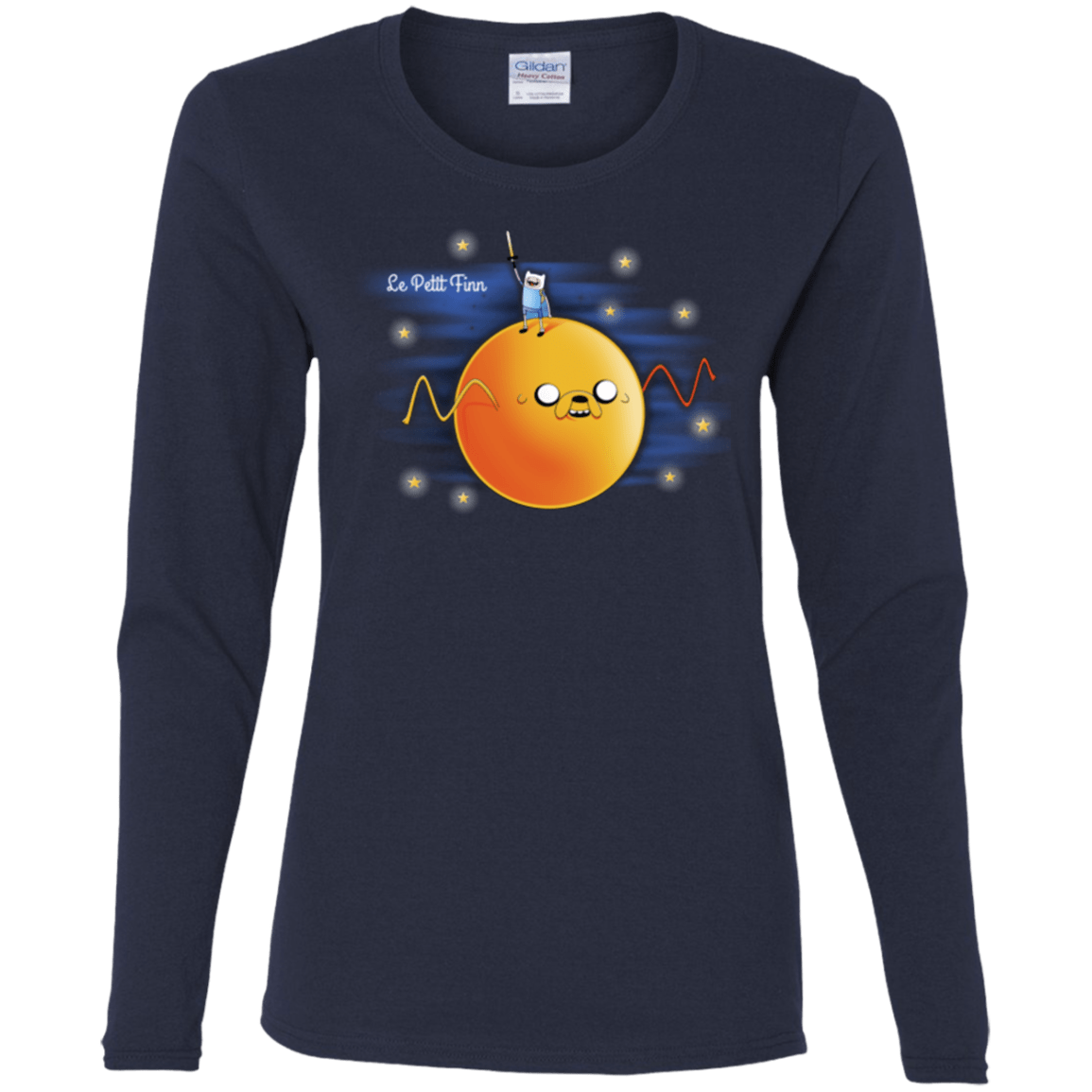 T-Shirts Navy / S Le Petit Finn Women's Long Sleeve T-Shirt