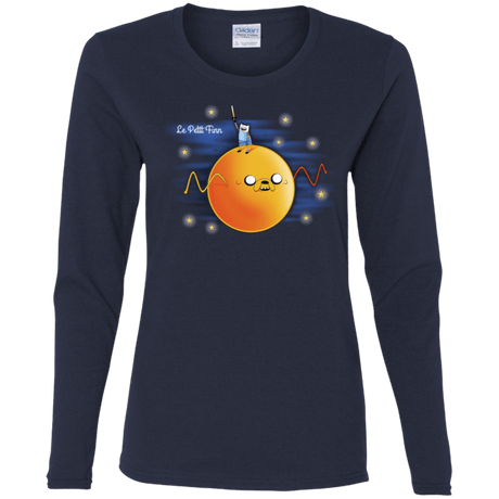 T-Shirts Navy / S Le Petit Finn Women's Long Sleeve T-Shirt