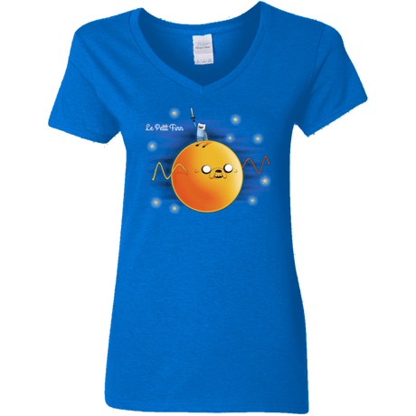 T-Shirts Royal / S Le Petit Finn Women's V-Neck T-Shirt