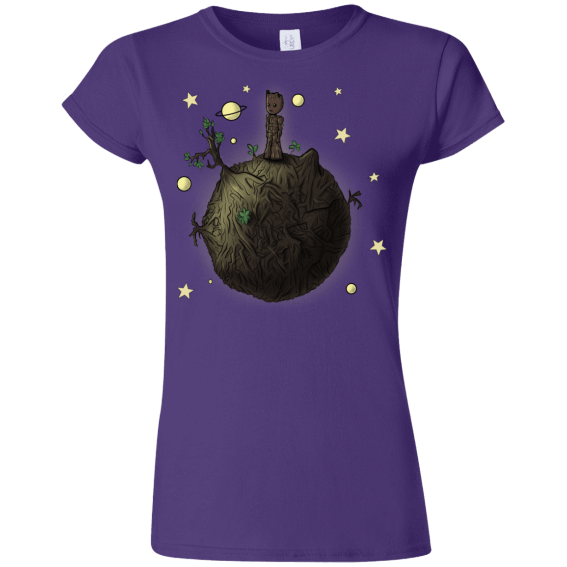 T-Shirts Purple / S Le Petit Groot Junior Slimmer-Fit T-Shirt