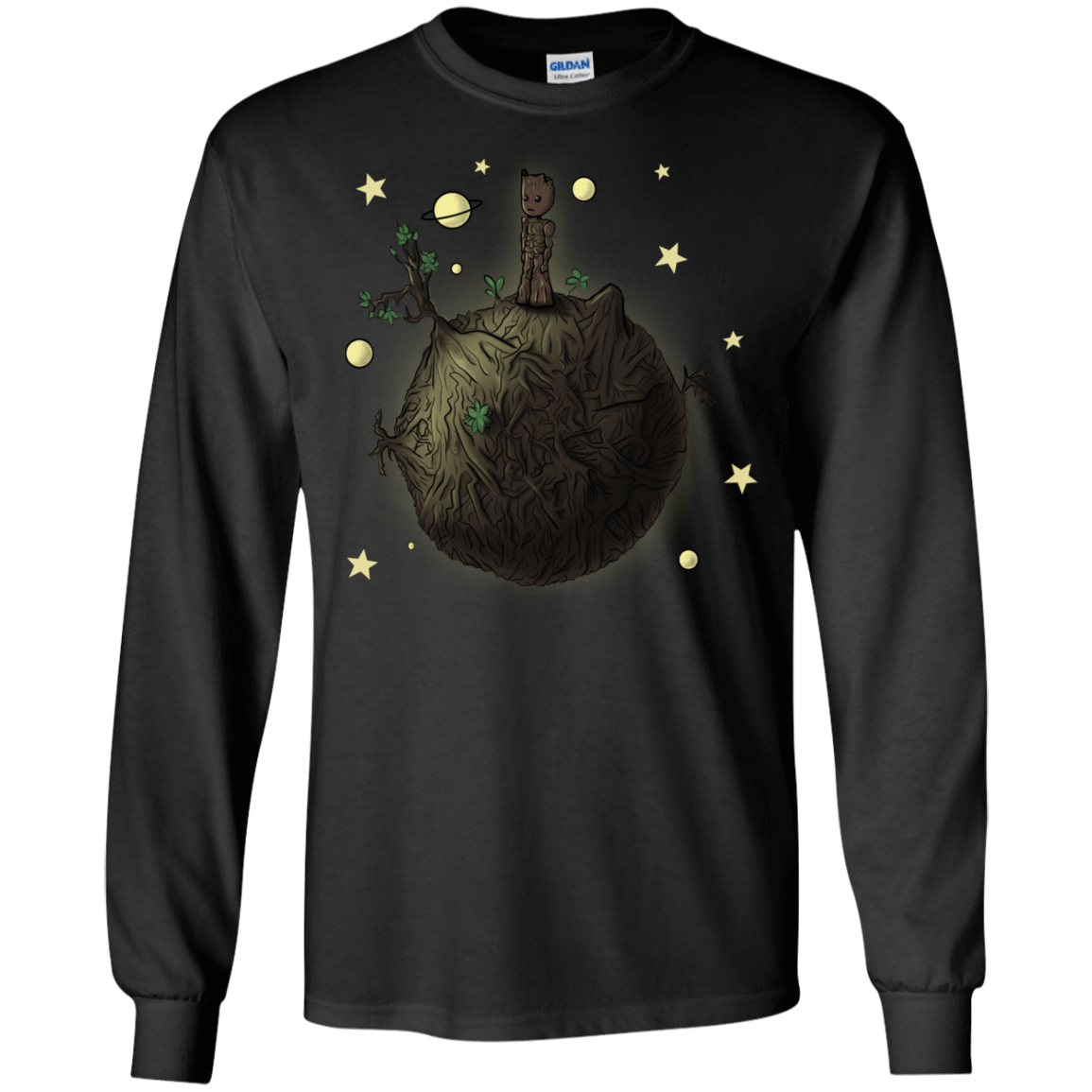 T-Shirts Black / S Le Petit Groot Men's Long Sleeve T-Shirt