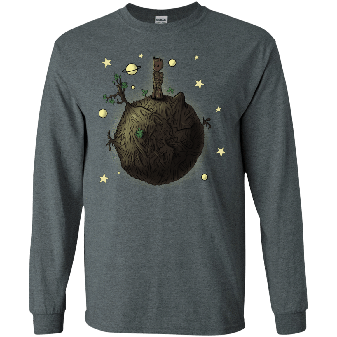 T-Shirts Dark Heather / S Le Petit Groot Men's Long Sleeve T-Shirt