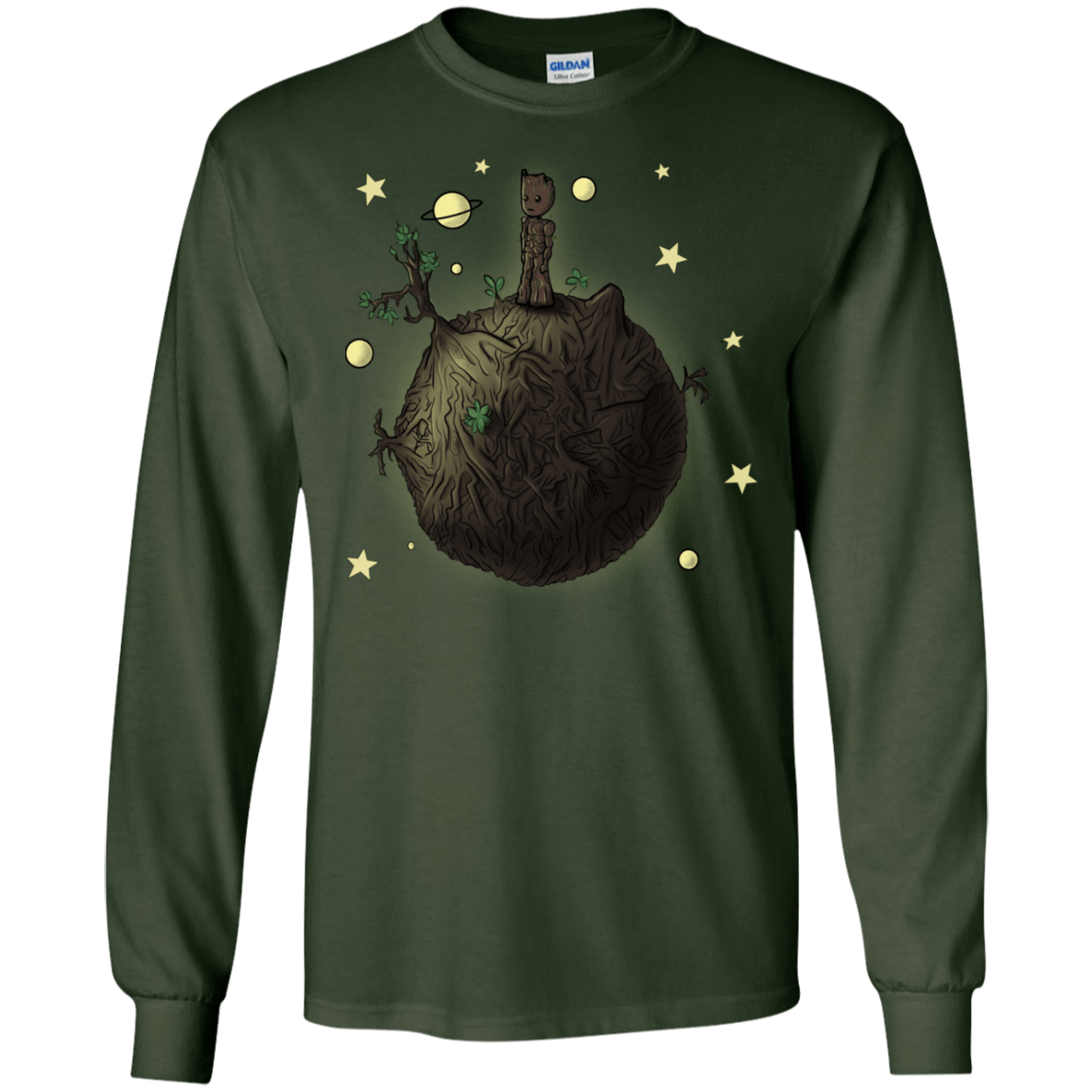 T-Shirts Forest Green / S Le Petit Groot Men's Long Sleeve T-Shirt