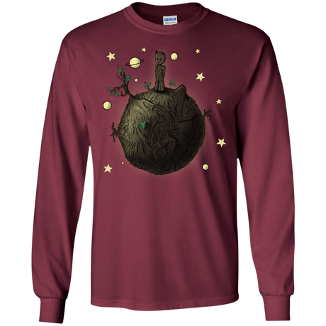 T-Shirts Maroon / S Le Petit Groot Men's Long Sleeve T-Shirt