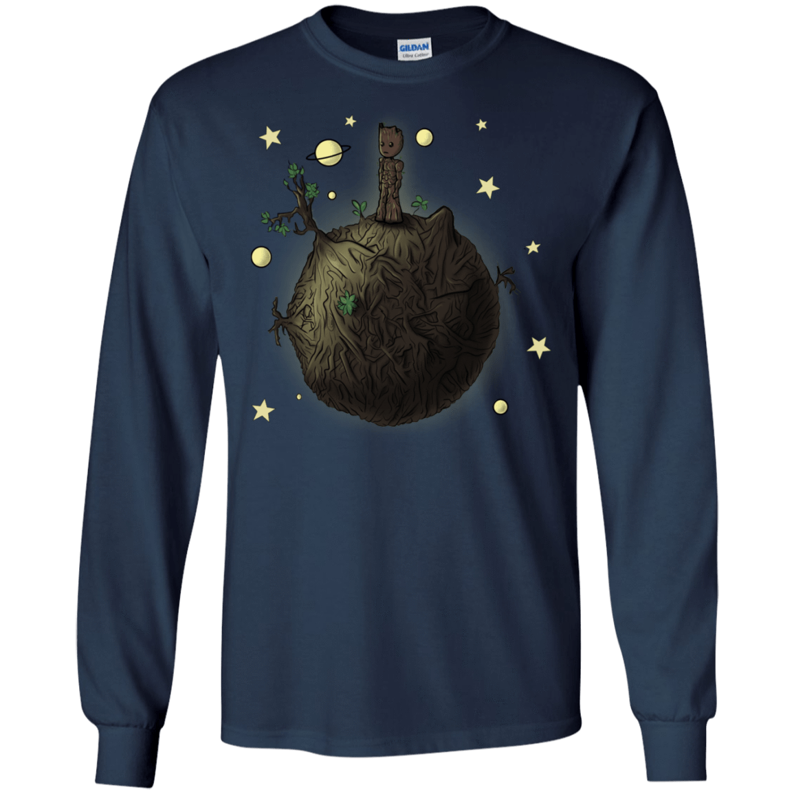 T-Shirts Navy / S Le Petit Groot Men's Long Sleeve T-Shirt