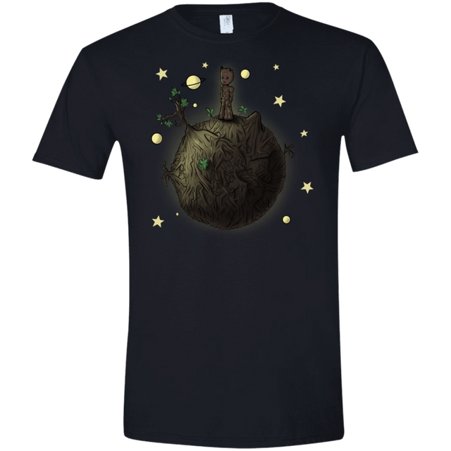 T-Shirts Black / X-Small Le Petit Groot Men's Semi-Fitted Softstyle