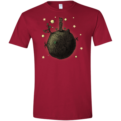 T-Shirts Cardinal Red / S Le Petit Groot Men's Semi-Fitted Softstyle