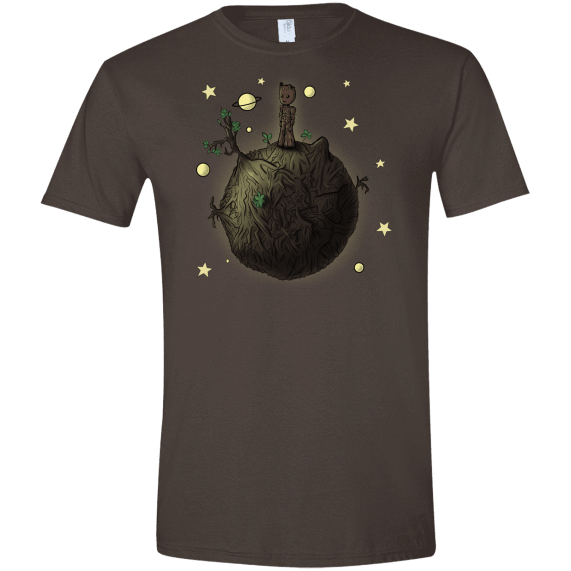 T-Shirts Dark Chocolate / S Le Petit Groot Men's Semi-Fitted Softstyle