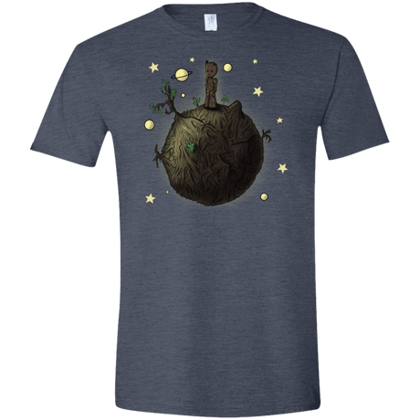 T-Shirts Heather Navy / S Le Petit Groot Men's Semi-Fitted Softstyle