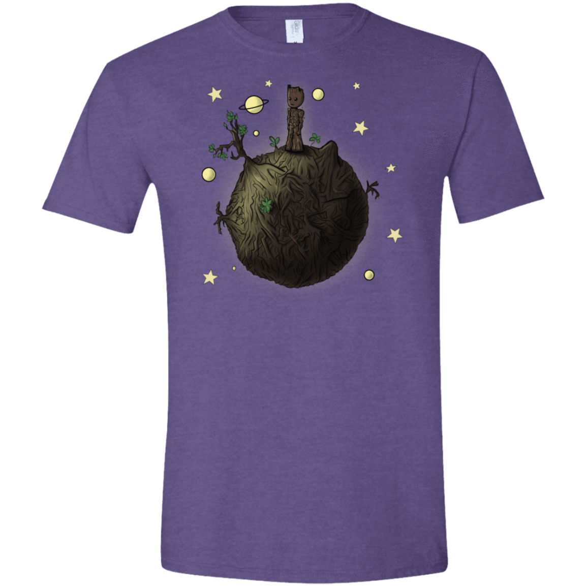 T-Shirts Heather Purple / S Le Petit Groot Men's Semi-Fitted Softstyle
