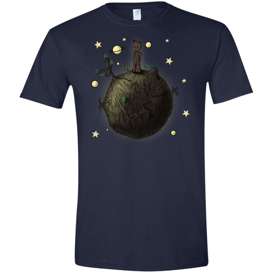 T-Shirts Navy / X-Small Le Petit Groot Men's Semi-Fitted Softstyle