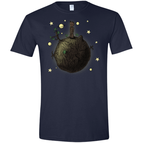 T-Shirts Navy / X-Small Le Petit Groot Men's Semi-Fitted Softstyle