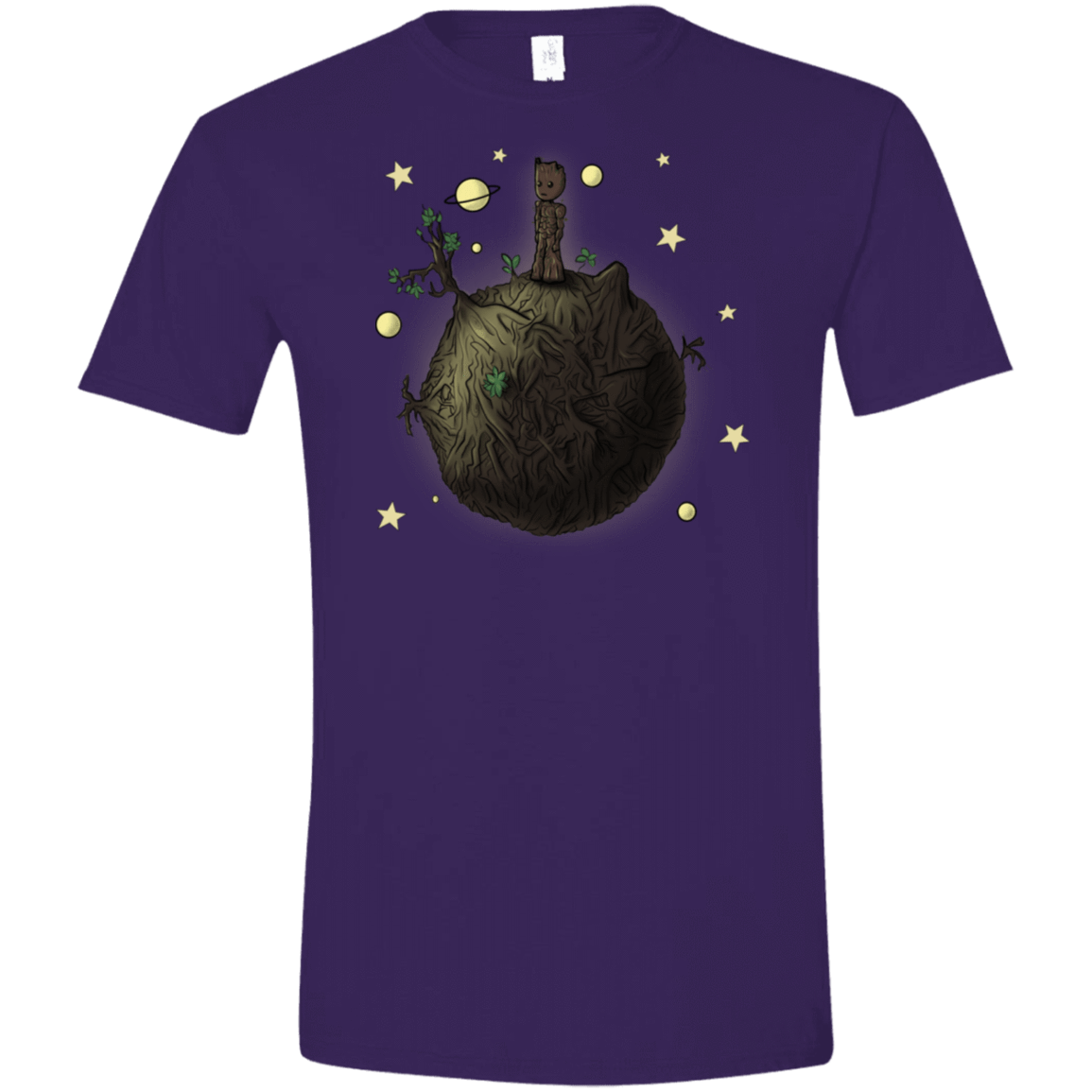 T-Shirts Purple / S Le Petit Groot Men's Semi-Fitted Softstyle