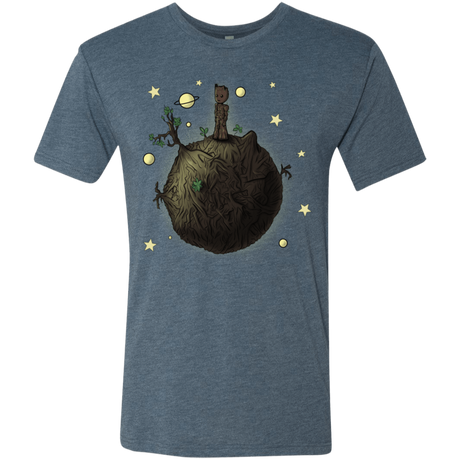 T-Shirts Indigo / S Le Petit Groot Men's Triblend T-Shirt