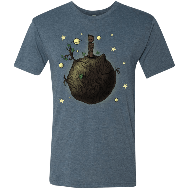 T-Shirts Indigo / S Le Petit Groot Men's Triblend T-Shirt