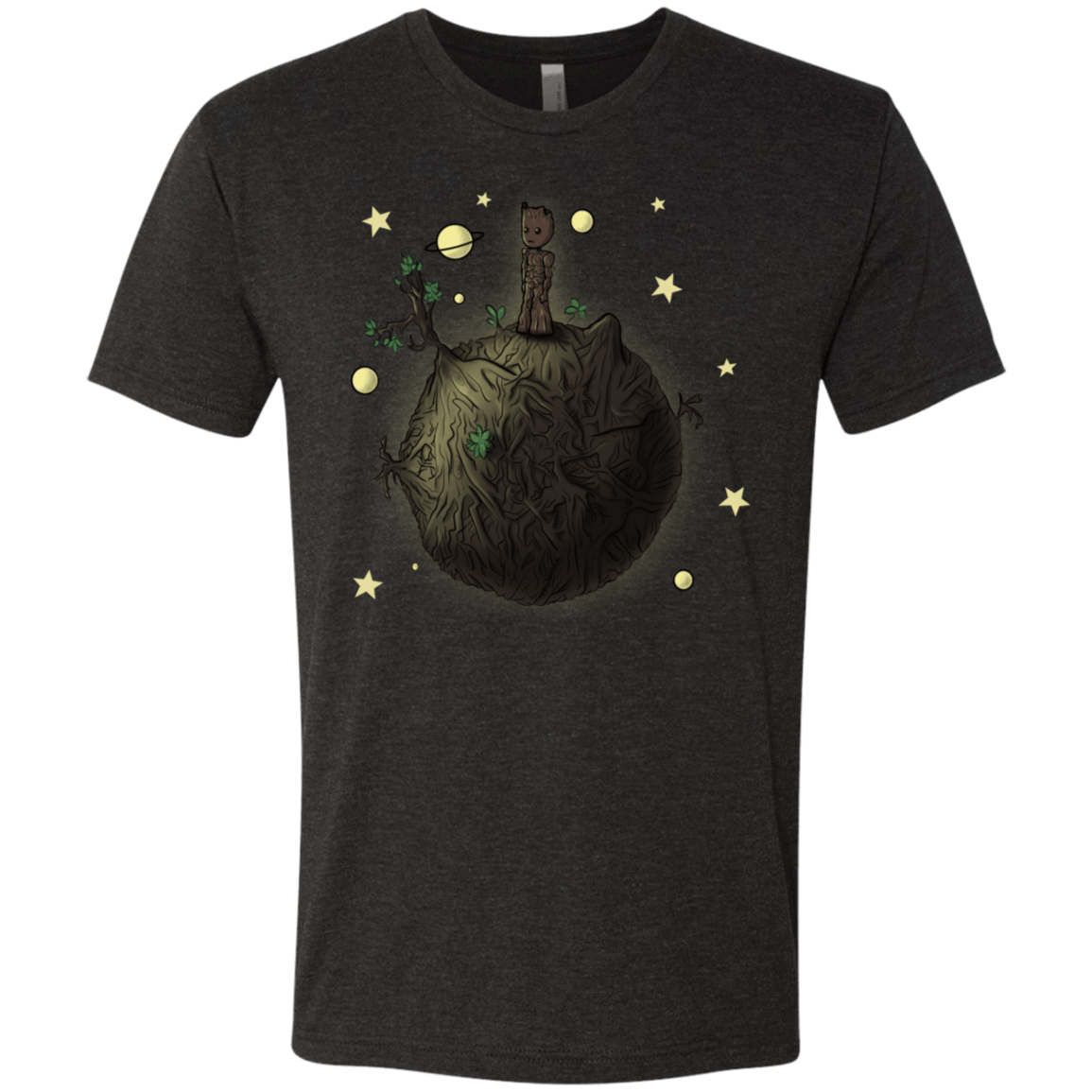 T-Shirts Vintage Black / S Le Petit Groot Men's Triblend T-Shirt