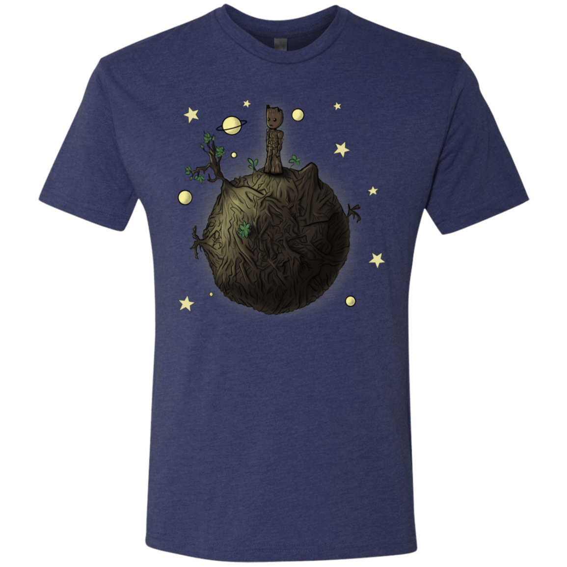 T-Shirts Vintage Navy / S Le Petit Groot Men's Triblend T-Shirt