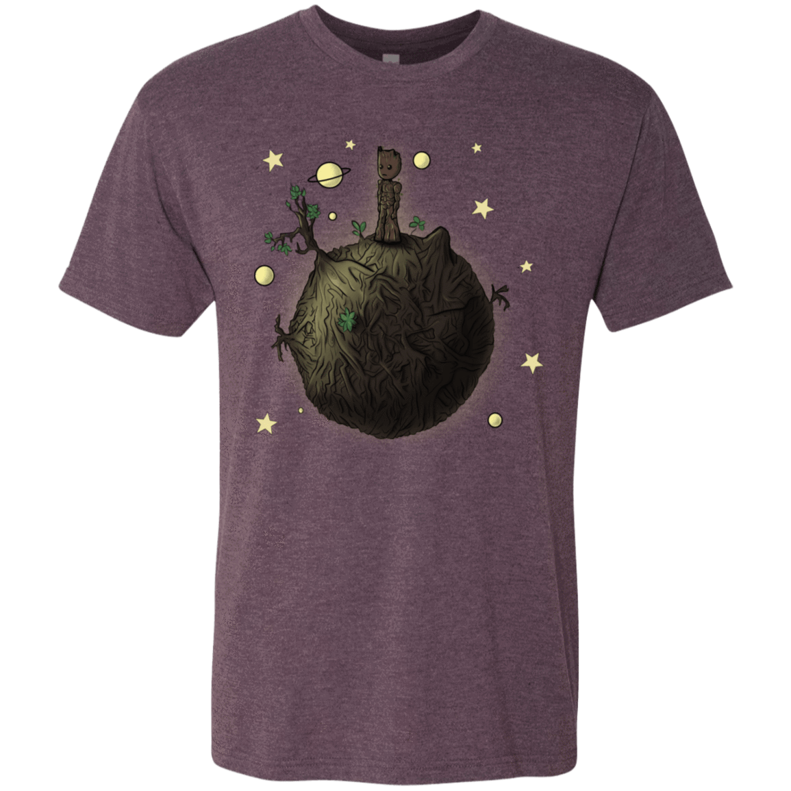 T-Shirts Vintage Purple / S Le Petit Groot Men's Triblend T-Shirt