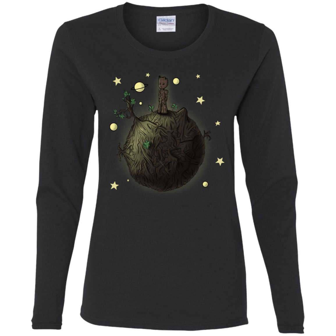 T-Shirts Black / S Le Petit Groot Women's Long Sleeve T-Shirt