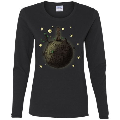 T-Shirts Black / S Le Petit Groot Women's Long Sleeve T-Shirt