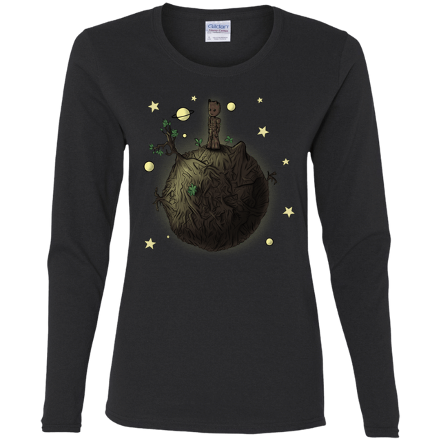 T-Shirts Black / S Le Petit Groot Women's Long Sleeve T-Shirt