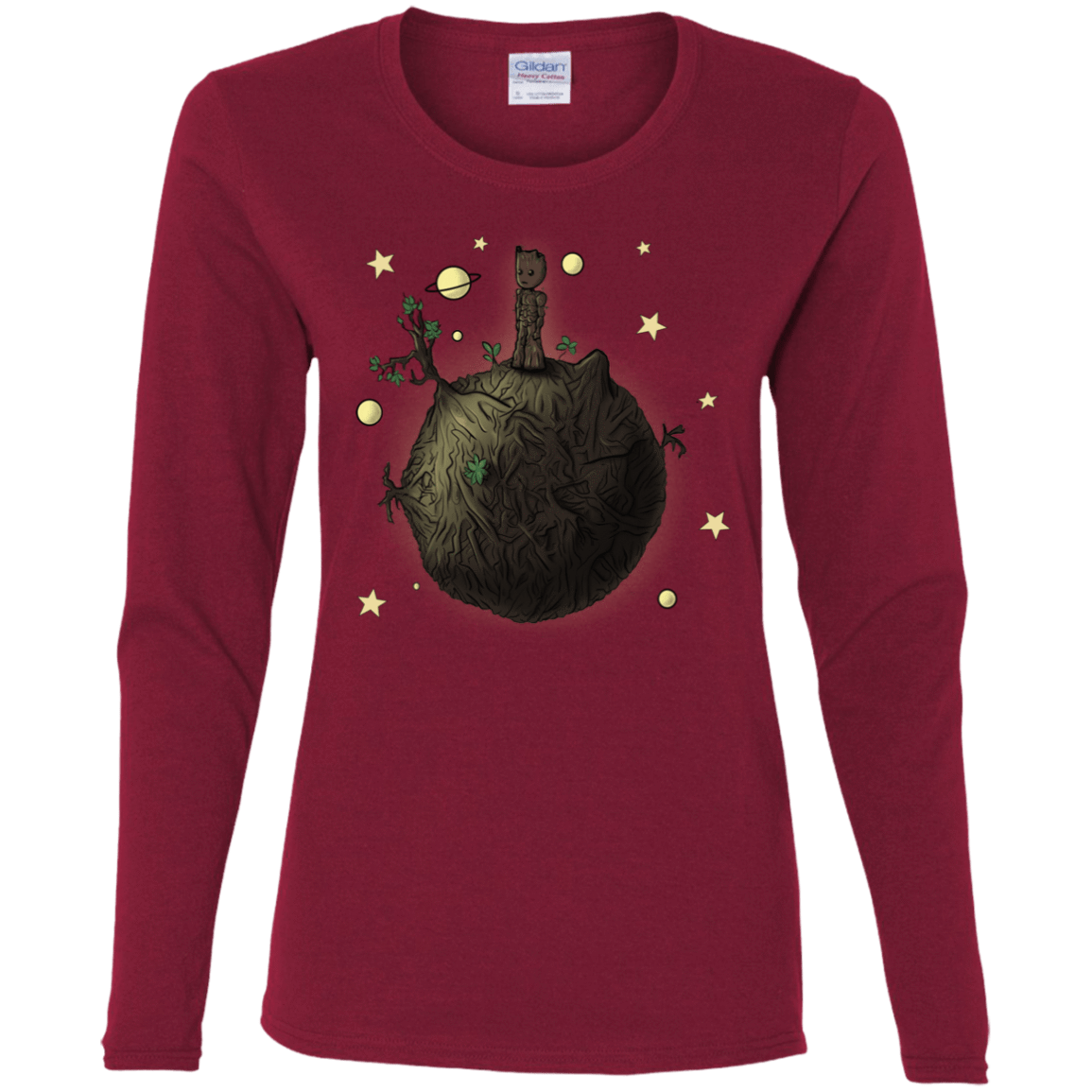 T-Shirts Cardinal / S Le Petit Groot Women's Long Sleeve T-Shirt