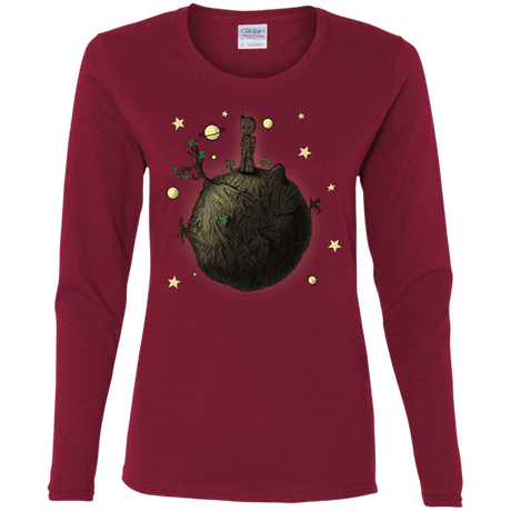 T-Shirts Cardinal / S Le Petit Groot Women's Long Sleeve T-Shirt