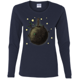 T-Shirts Navy / S Le Petit Groot Women's Long Sleeve T-Shirt