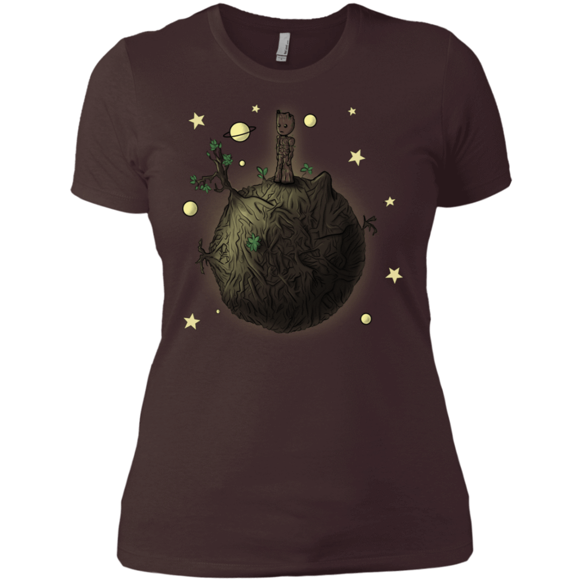 T-Shirts Dark Chocolate / X-Small Le Petit Groot Women's Premium T-Shirt