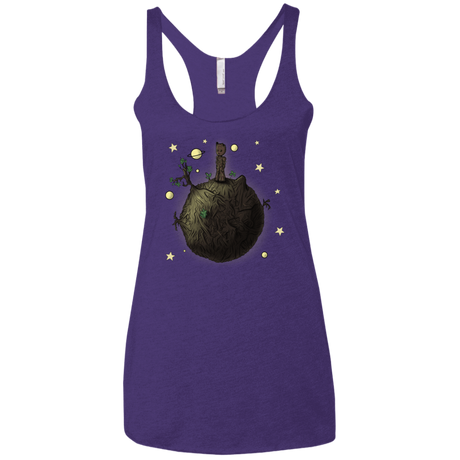 T-Shirts Purple Rush / X-Small Le Petit Groot Women's Triblend Racerback Tank