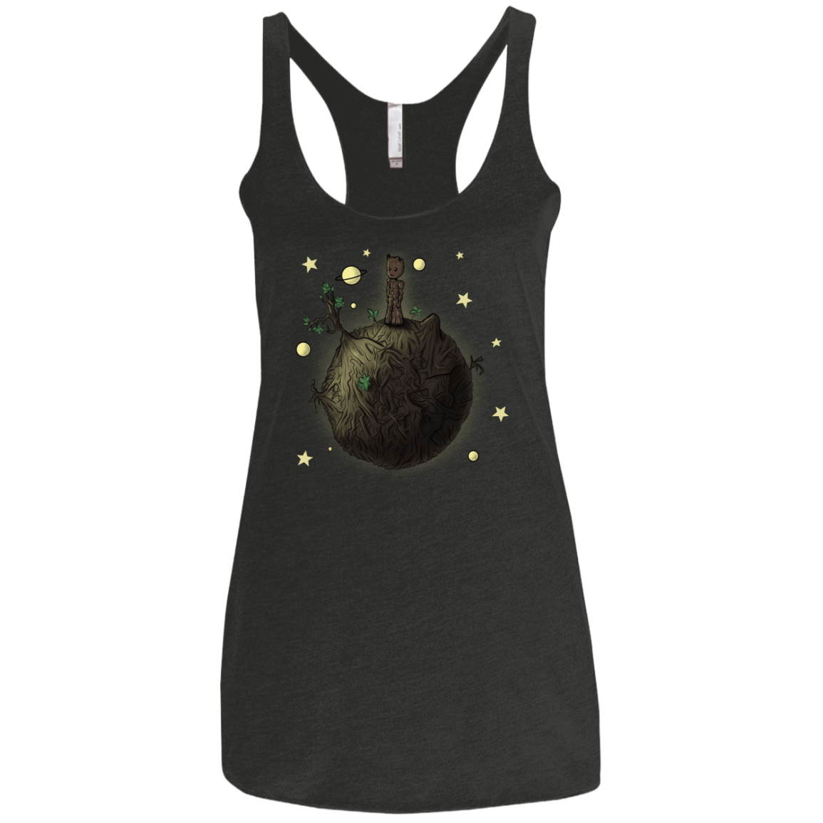 T-Shirts Vintage Black / X-Small Le Petit Groot Women's Triblend Racerback Tank