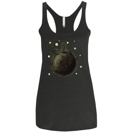 T-Shirts Vintage Black / X-Small Le Petit Groot Women's Triblend Racerback Tank