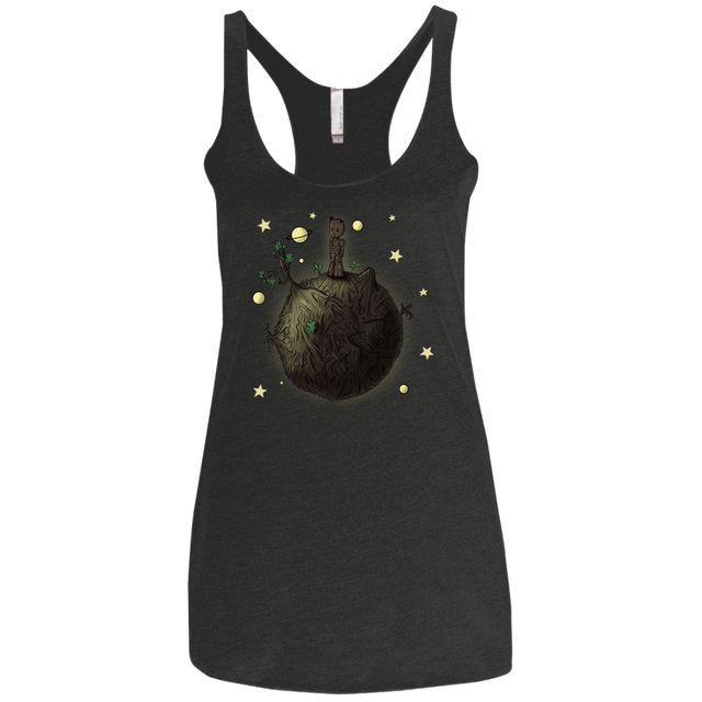 T-Shirts Vintage Black / X-Small Le Petit Groot Women's Triblend Racerback Tank